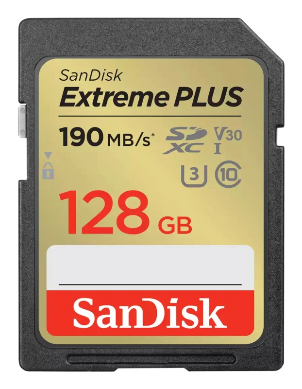 Image of SanDisk Extreme PLUS - Flash memory card - 128GB - UHS-I U3 /...