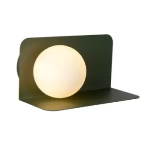 Image of Lucide Bonni Retro Wall Light 1xG9 Green