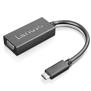Image of Lenovo 4X90M42956 USB-C to VGA Black Adaptor Cable