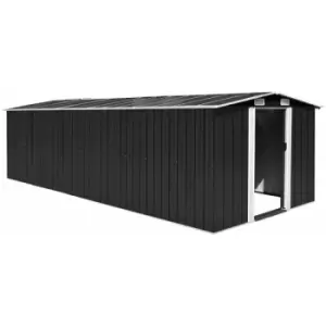 Image of Vidaxl - Garden Shed Metal 257x580x181cm Anthracite - Anthracite