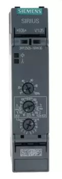 Image of Siemens DPDT Multi Function Timer Relay, Multi Function, 12 240V ac/dc 1 s 100h