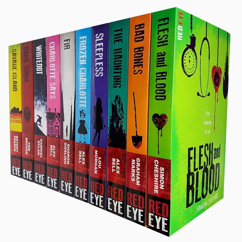 Image of Red Eye Series Collection 10 Books Alex Bell Includes Flesh And Blood Sleepless The Haunting Frozen Charlotte Bad Bones Lou Morgan Simon Cheshire Book