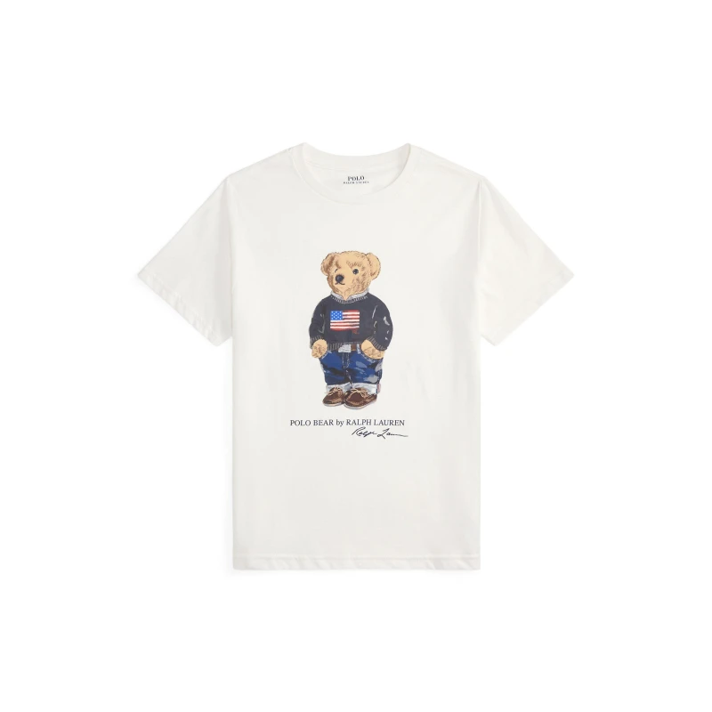 Image of Polo Ralph Lauren Kids Bear T-Shirt White Bear male 18-20Y/XL