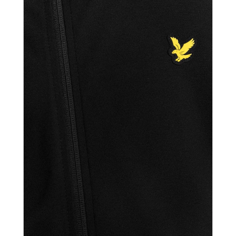 Image of Lyle and Scott Mens Full Zip Hoodie Jet Black male XS