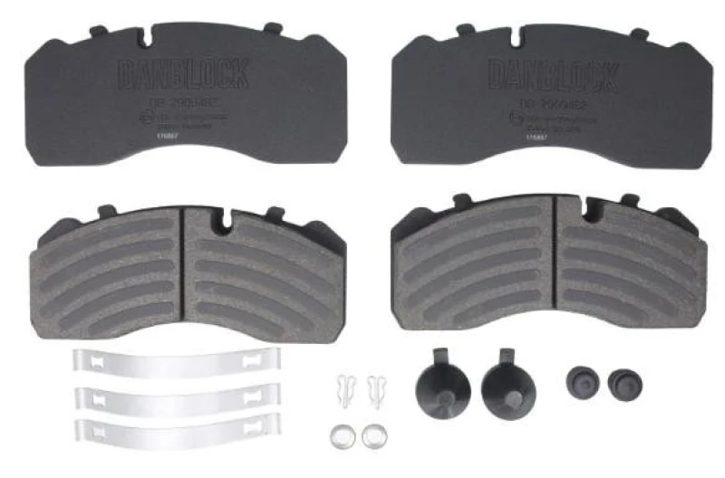 Image of DANBLOCK DB 2909482 Brake pad set Front Axle Brake Pad Set,disc brake (402)