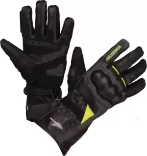 Image of Modeka Panamericana Motorcycle Gloves, black-yellow, Size M L, black-yellow, Size M L