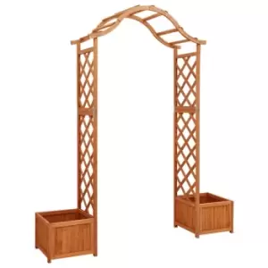 Image of VidaXL Garden Pergola with Planter Solid Firwood