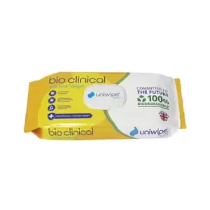 Image of Uniwipe Bio Clinical Midi Wipes Biodegradable Wipes (Pack of 100) 1081
