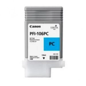 Image of Canon PFI106 Photo Cyan Ink Cartridge