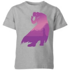 Image of Nintendo The Legend Of Zelda Pink Ganondorf Silhouette Kid's T-Shirt - Grey - 7-8 Years