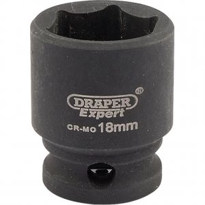 Image of Draper Expert 3/8" Drive Hi-Torq Hexagon Impact Socket Metric 3/8" 18mm