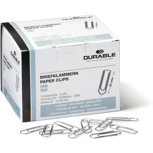 Image of Durable Paper Clips Box Of 1000 Clips