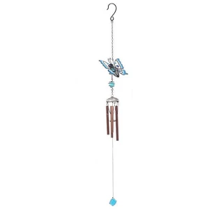 Image of Turquoise Gradient Butterfly Windchime