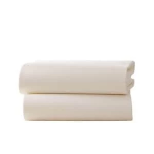 Image of Clair de Lune Pack of Two Fitted Cot Bed Sheets - Cream
