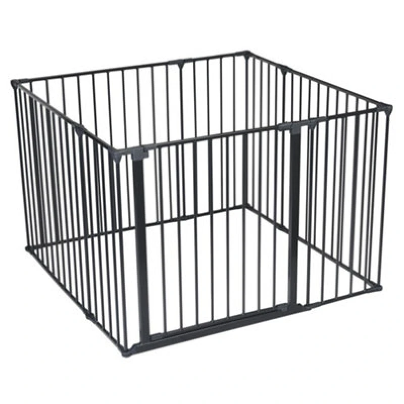 Image of Safetots Premium Multi Panel Play Den, 105Cm X 105Cm, Black, 70Cm High, Baby Playpen, Play Den For Toddlers, Large Playpen