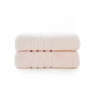 Image of The Lyndon Company Chelsea 2 Pack Bath Sheet - Blush