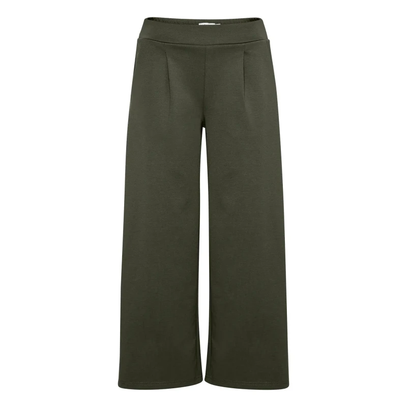 Image of Ichi Womens wide-leg Trousers Ichi Kate Vert Female XL