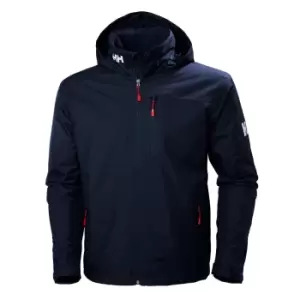 Image of Helly Hansen Mens Crew Midlayer Hooded Sailing Jacket Navy M