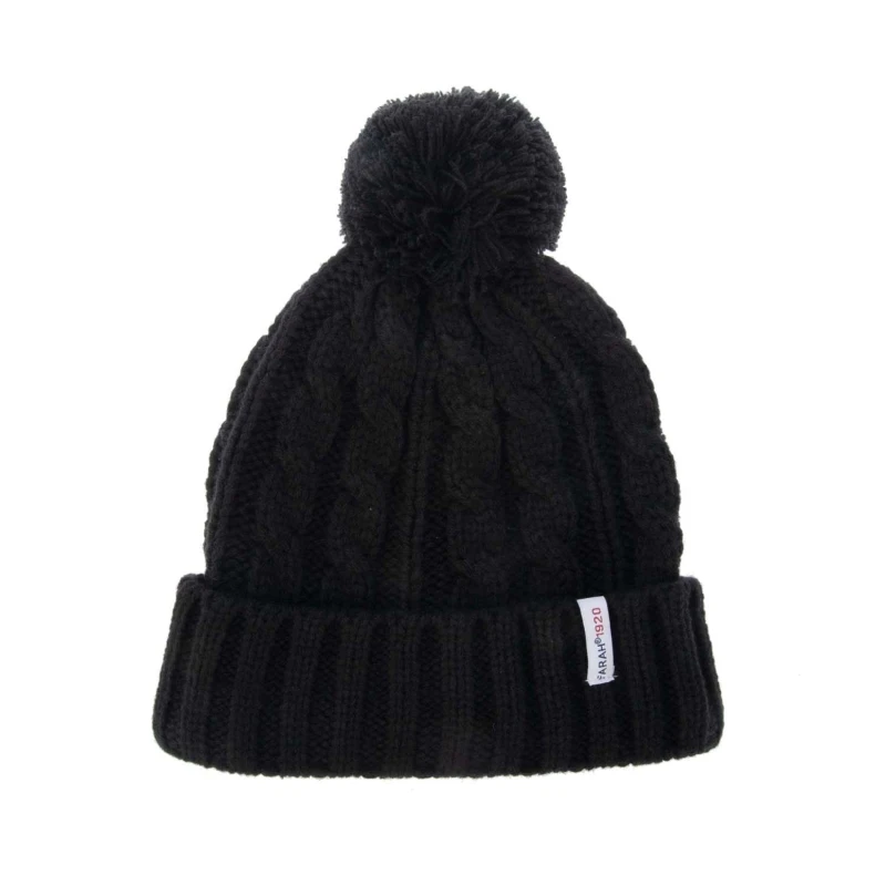 Image of Farah Rirola Knitted Hat - Black One Size