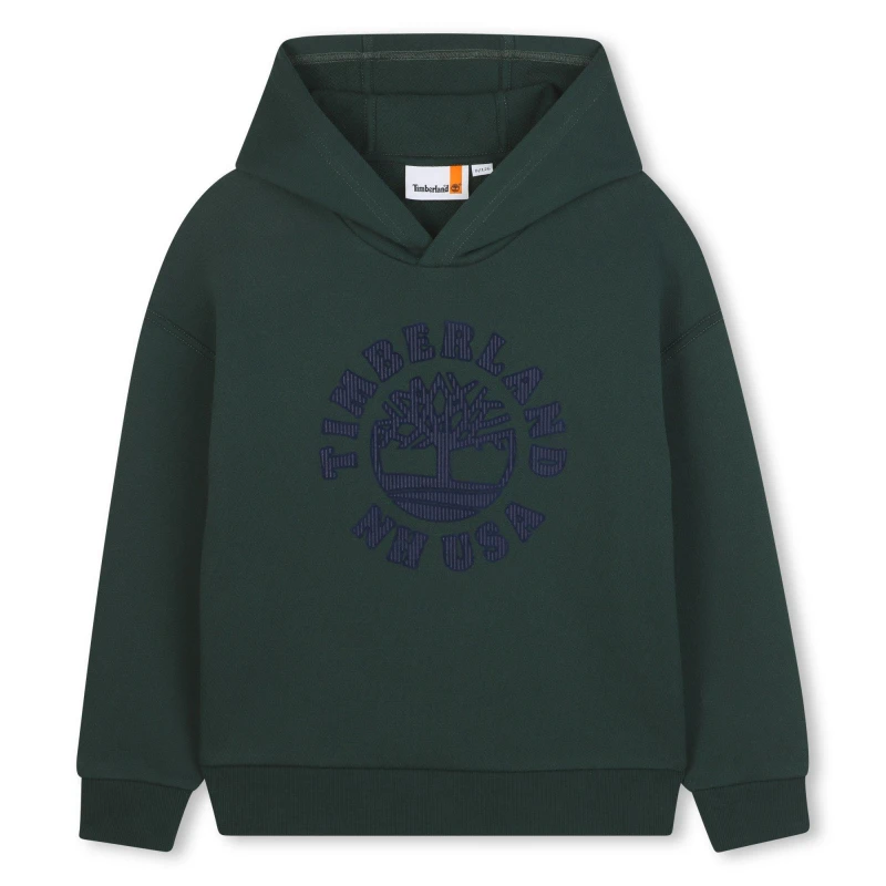 Image of Timberland Kids Timb Large Logo Hoodie OTH Hoodies 4 Years Green 31031115135