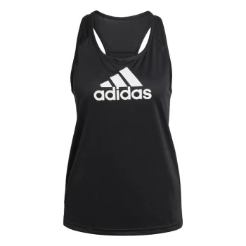 Image of adidas AEROREADY Designed 2 Move Logo Sport Tank Top Wome - Black / White