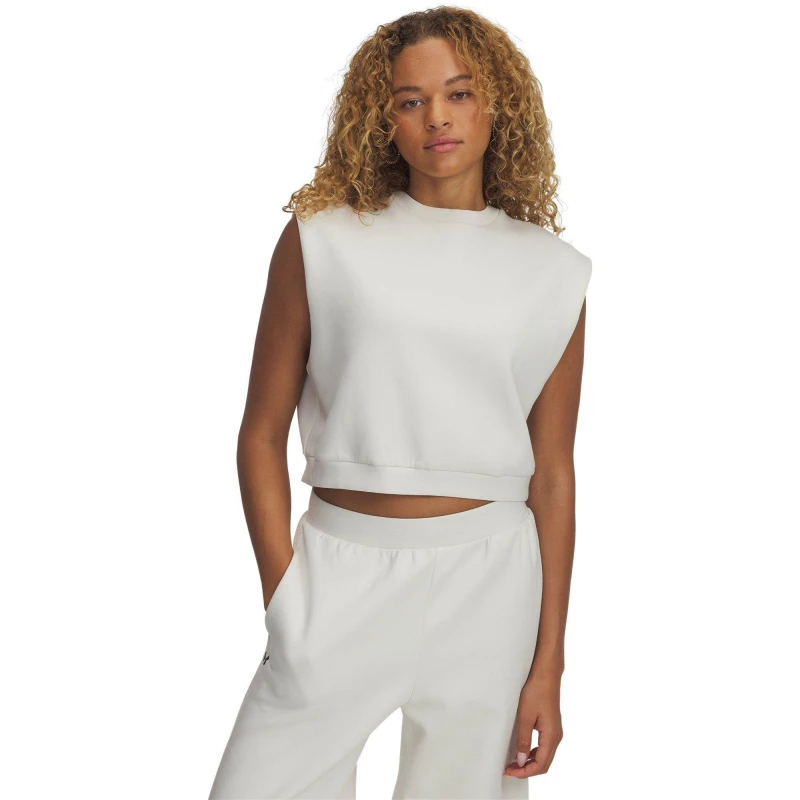 Image of Under Armour Womens 1/4 Zip Fleece Cream female 8 (XS)