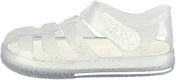 Image of Igor Kids Star Babys Clear Glitter Sandals, 8 Infant