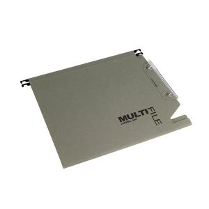Image of Rexel Multifile Heavyweight Suspension File Green Pack of 50