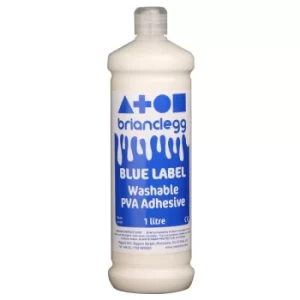 Image of Brian Clegg Blue Label Washable PVA Glue 1 Litre