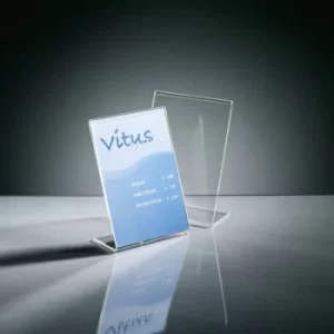 Image of Sigel TA214 Desk display board L-shape Paper size: A6 Glassy
