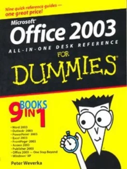 Image of Office 2003 All-in-One Desk Reference for Dummies by Peter Weverka Paperback