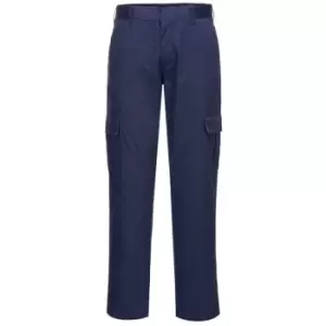 Image of Portwest Slim Fit Combat Trousers Navy Blue 46" 31"