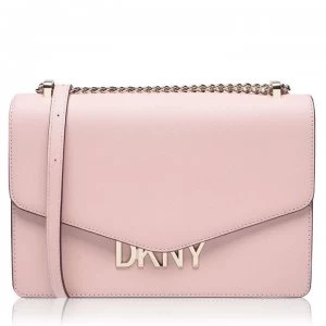 Image of DKNY Flap Over Logo Bag - CASHMEREPNK CAH