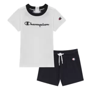 Image of Champion T Shirt & Short Set - White