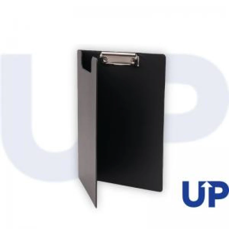 Image of UP A4 PVC Fold Over Clipboard Black (10)
