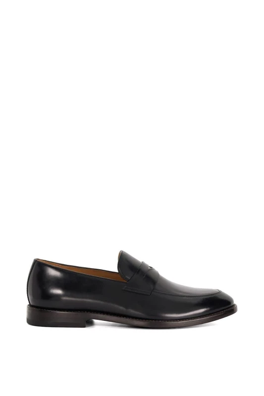 Image of Dune London Dune London Men 'Surrey' Leather Loafers in Black Size: 9 Black 9 Male 5050808412005