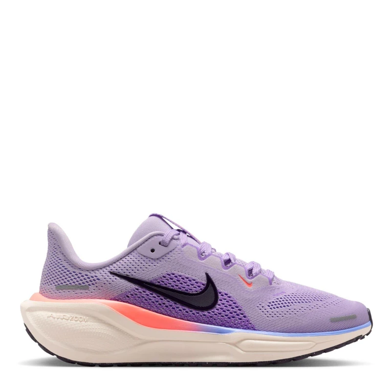 Image of Nike Air Zoom Pegasus 41 Road Running Shoes Juniors Violet/Purple male 5 (38)