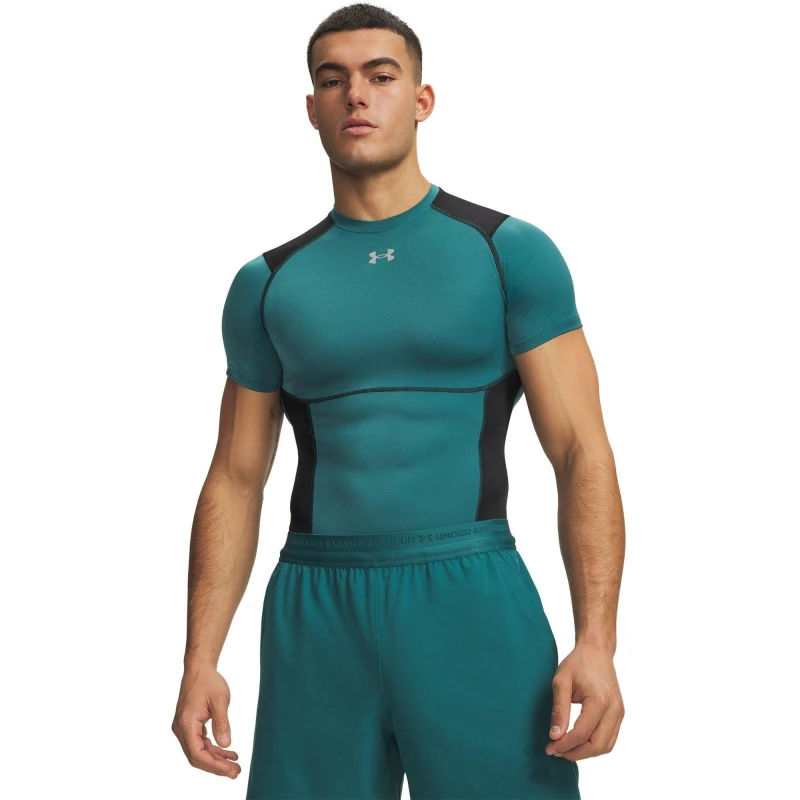 Image of Under Armour UA HG Elite Comp SS Sn63 Green/Black male M