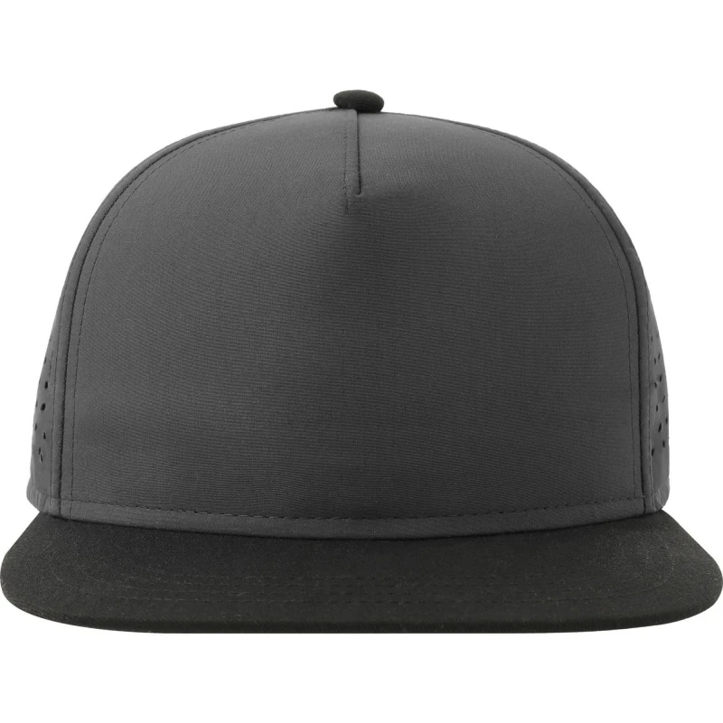 Image of Atlantis Atlantis Men Bank 5 Panel Snapback Cap in Dark Grey Dark Grey One Size Male 5063300861103