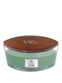 Image of Woodwick Ellipse Jar Candle ; Sage & Myrrh