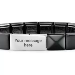 Image of Nomination GLAM Black Pyramid Engravable Bracelet