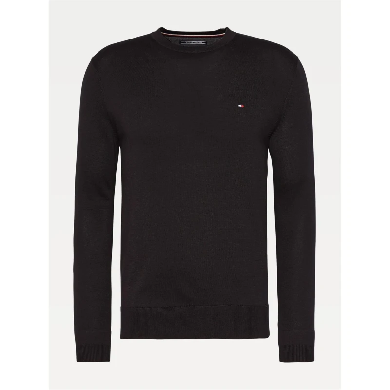 Image of Tommy Hilfiger Crew Neck Jumper - Black XS