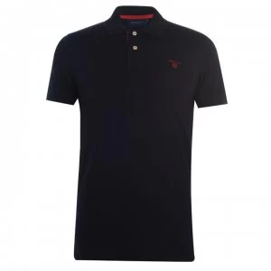 Image of Gant Short Sleeve Polo Shirt - Navy 433