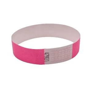 Image of Announce Wrist Band 19mm Pink Pack of 1000 AA01837