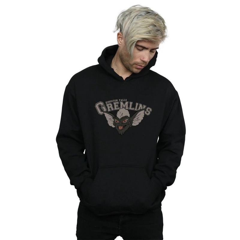 Image of Gremlins Gremlins Men Kingston Falls Sport Hoodie in Black Size: Small Black S Male 5057864042252
