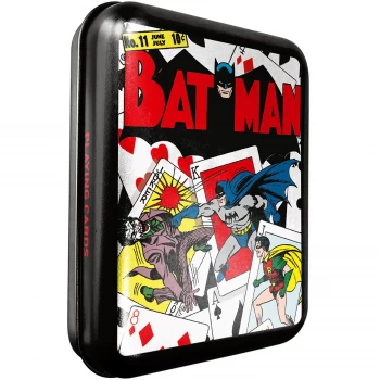 Image of DC Batman Collector Playing Cards & Tin in Black