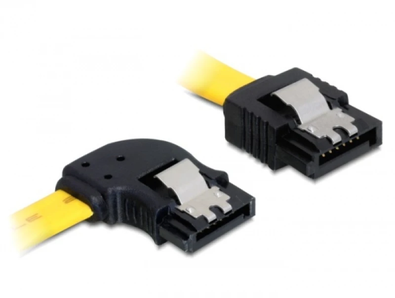 Image of DeLOCK 0.3m SATA M/M SATA cable Yellow
