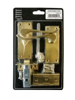 Image of Select Hardware Victorian Scroll Handle Project Pack Brass 1 Set