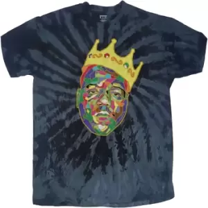 Image of Biggie Smalls - Crown Unisex Medium T-Shirt - Blue