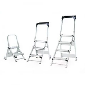 Image of GPC Folding Ladder with 4 Steps Aluminium Capacity: 150 kg